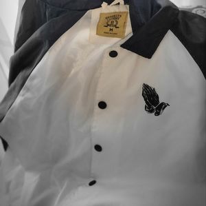 "BLESSED" &PRAYER HANDS Windbreaker MEDIUM UNISEX